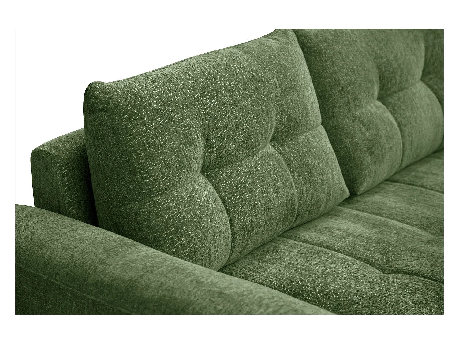 Canapé 3 places SALVINI, tissu vert