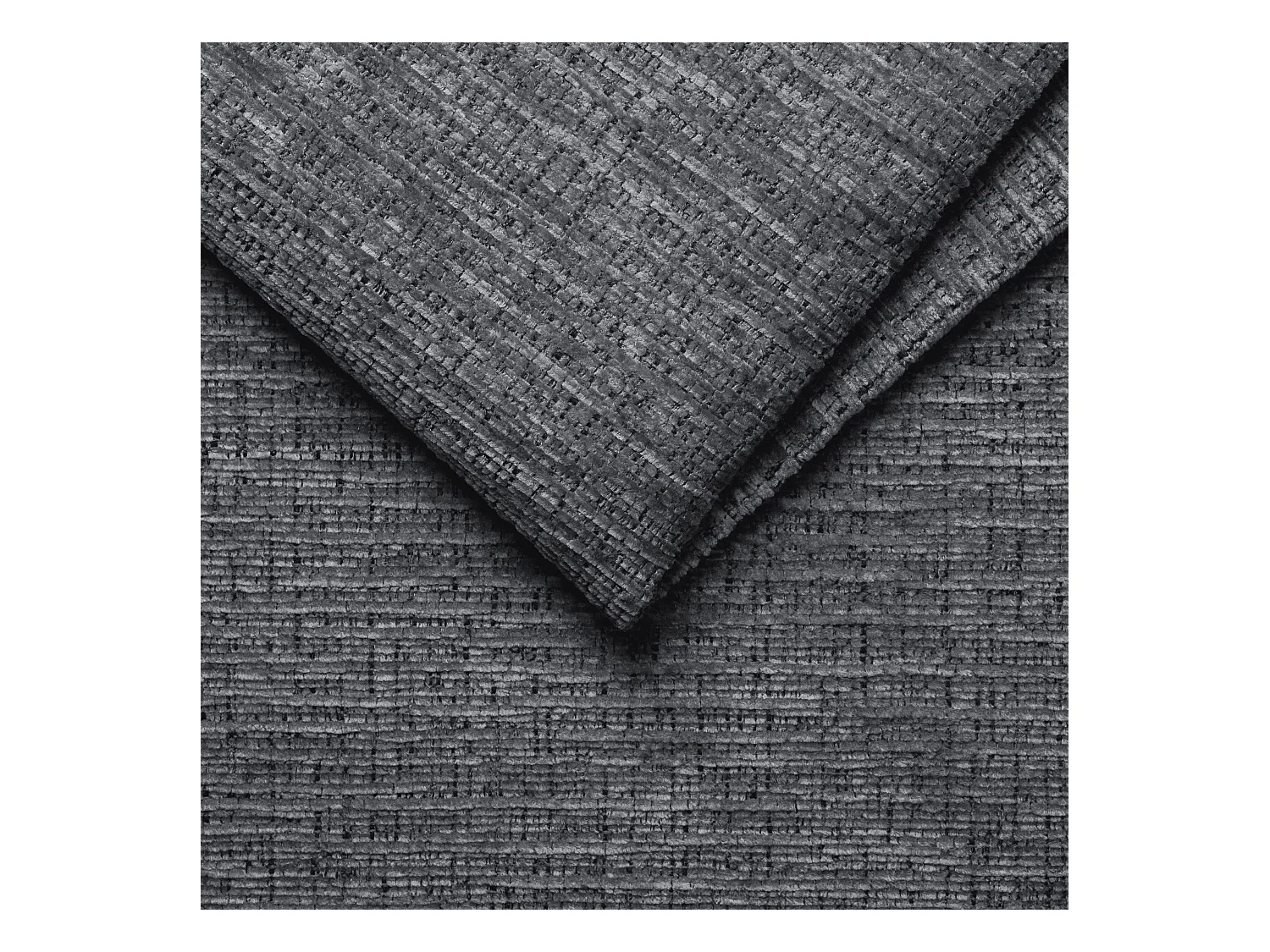 Canapé d'angle 4 places RODEN avec Relax, tissu gris foncé