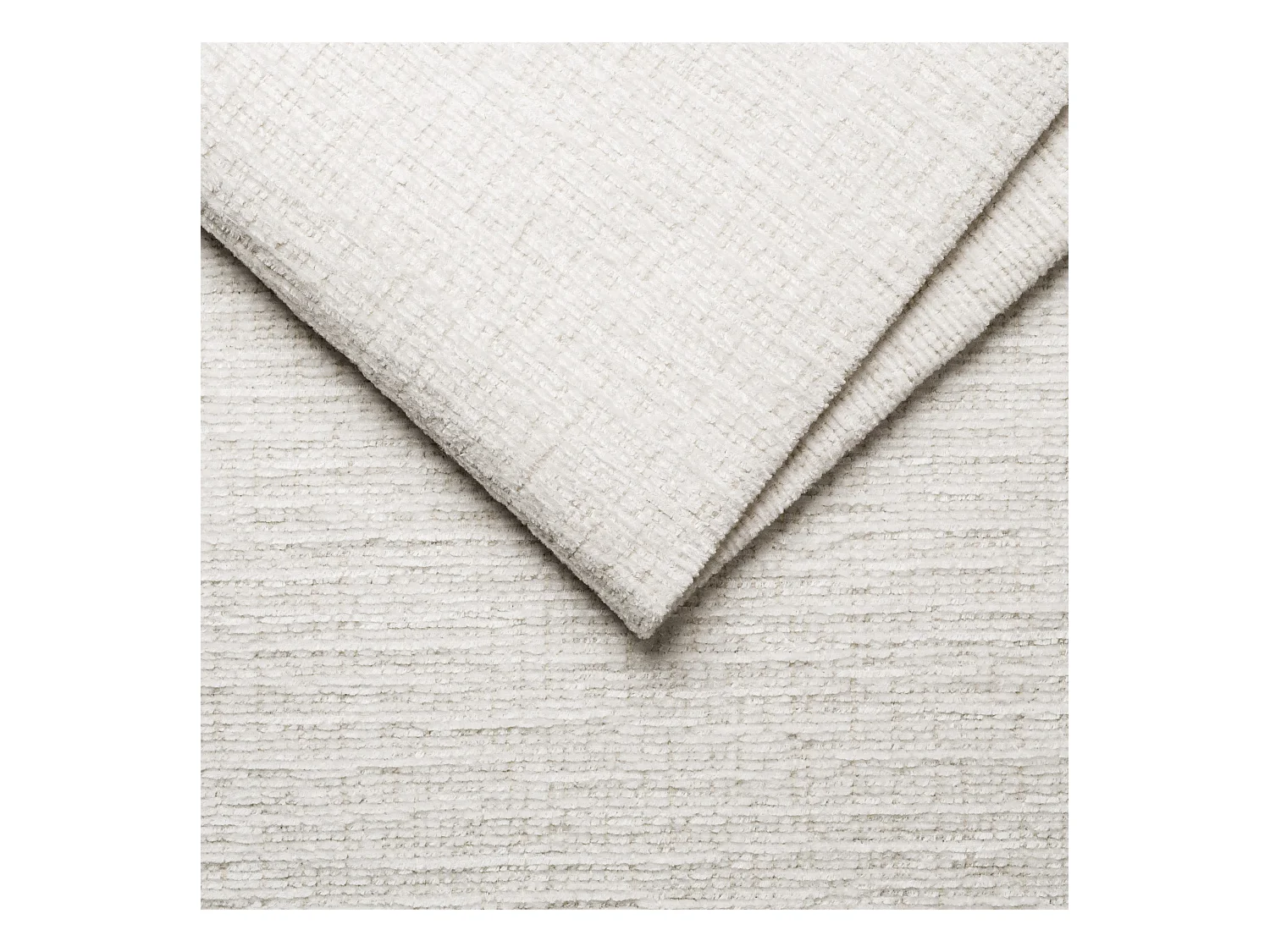 Canapé d'angle 4 places RODEN avec Relax, tissu crème