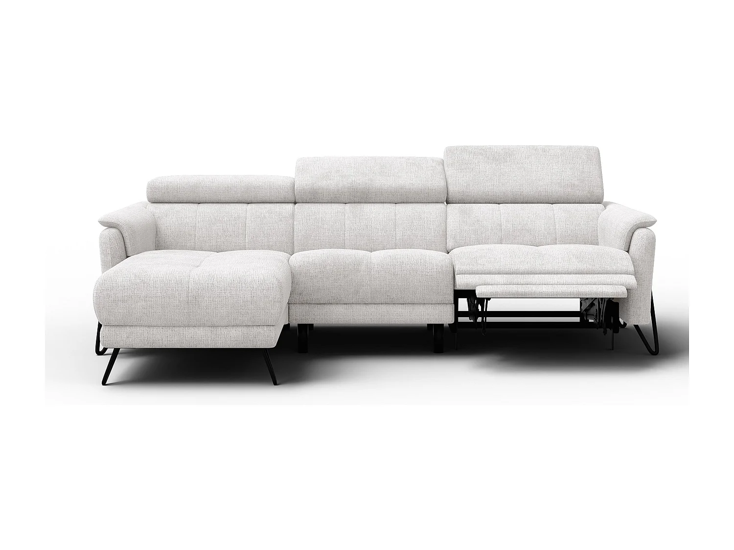Ecksofa 4-Sitzer mit Relax RODEN, creme