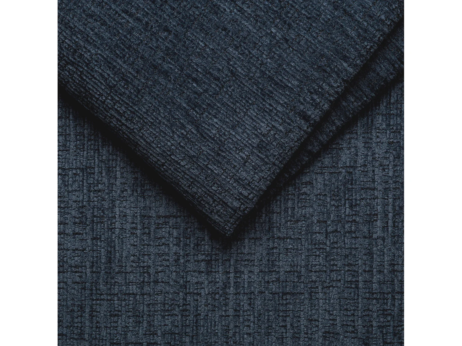 Canapé d'angle 4 places MORELLO avec 1 x Relax Zero Gravity, tissu bleu marine