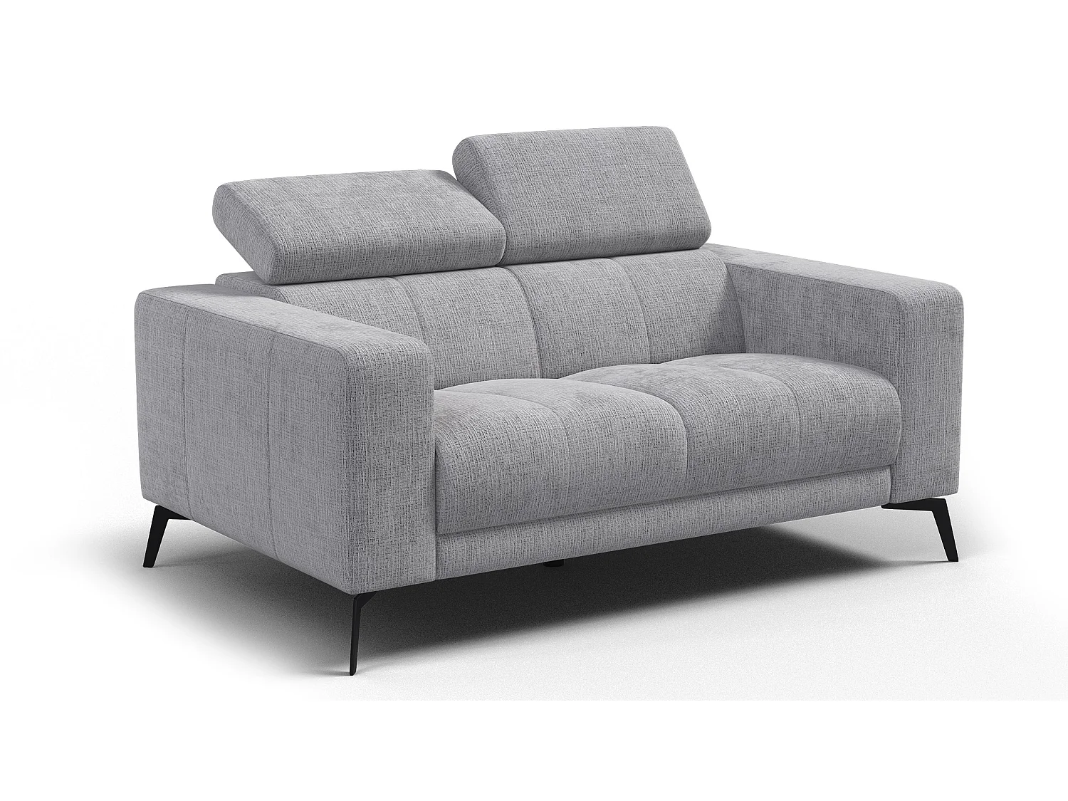 Sofa 2-Sitzer MORELLO, hellgrau