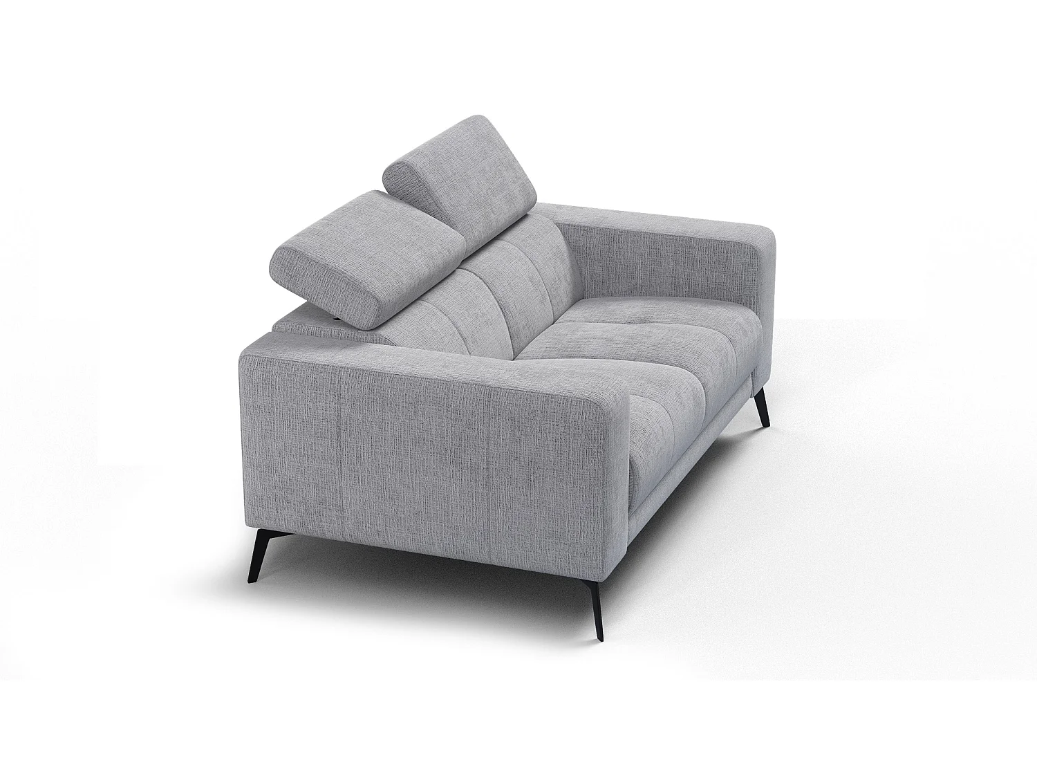 Sofa 2-Sitzer MORELLO, hellgrau