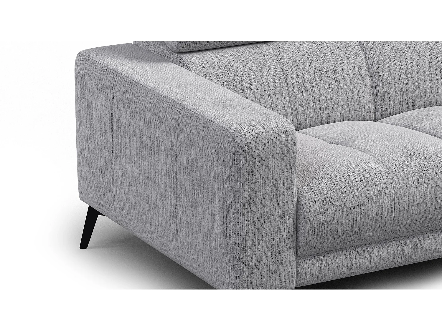 Sofa 2-Sitzer MORELLO, hellgrau