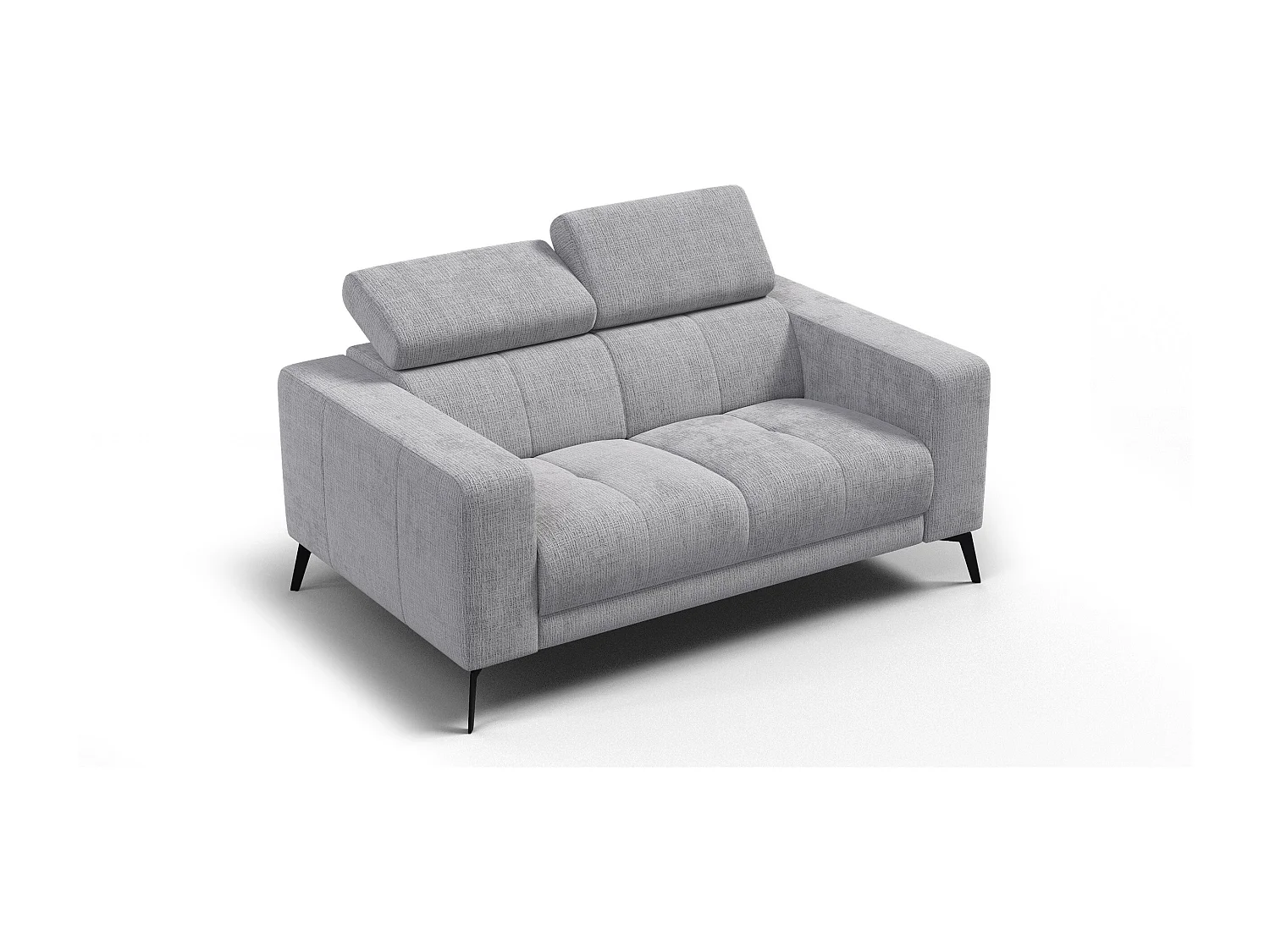 Sofa 2-Sitzer MORELLO, hellgrau
