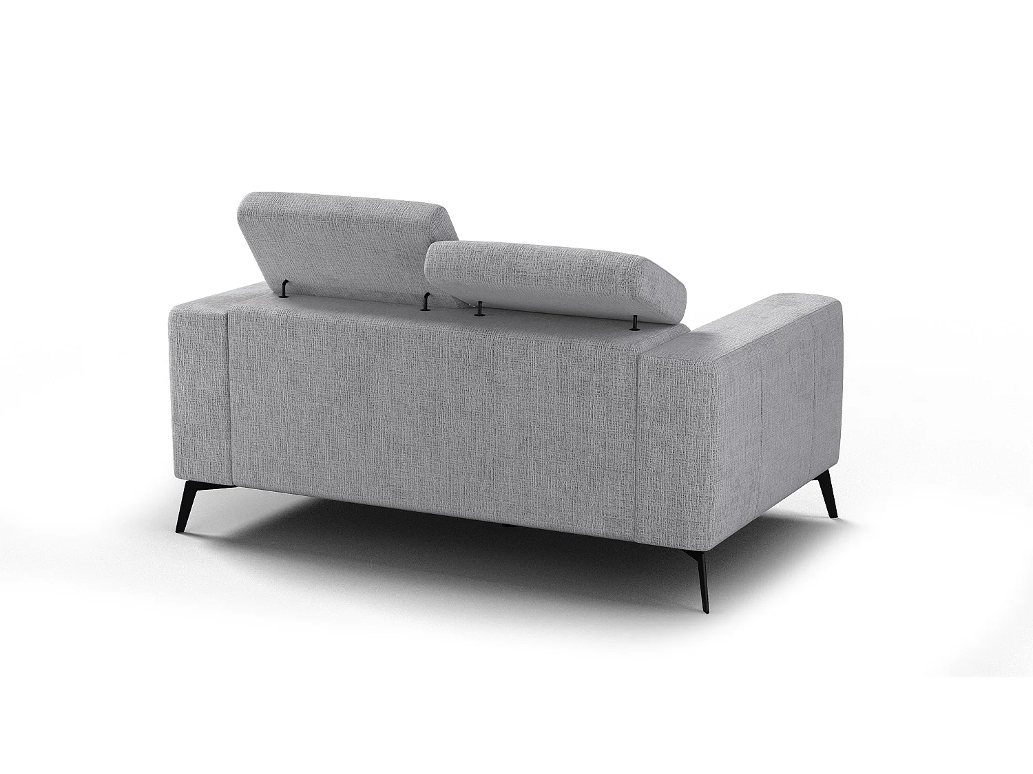 Sofa 2-Sitzer MORELLO, hellgrau