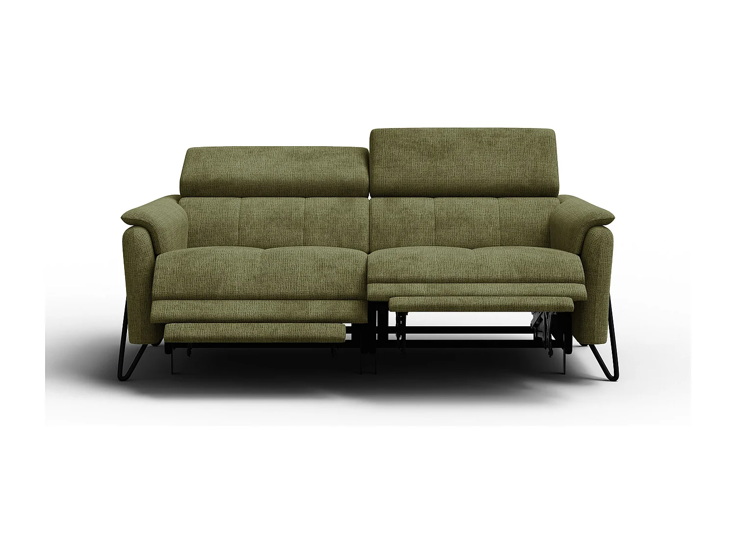 Relaxsofa 3-Sitzer RODEN, olive