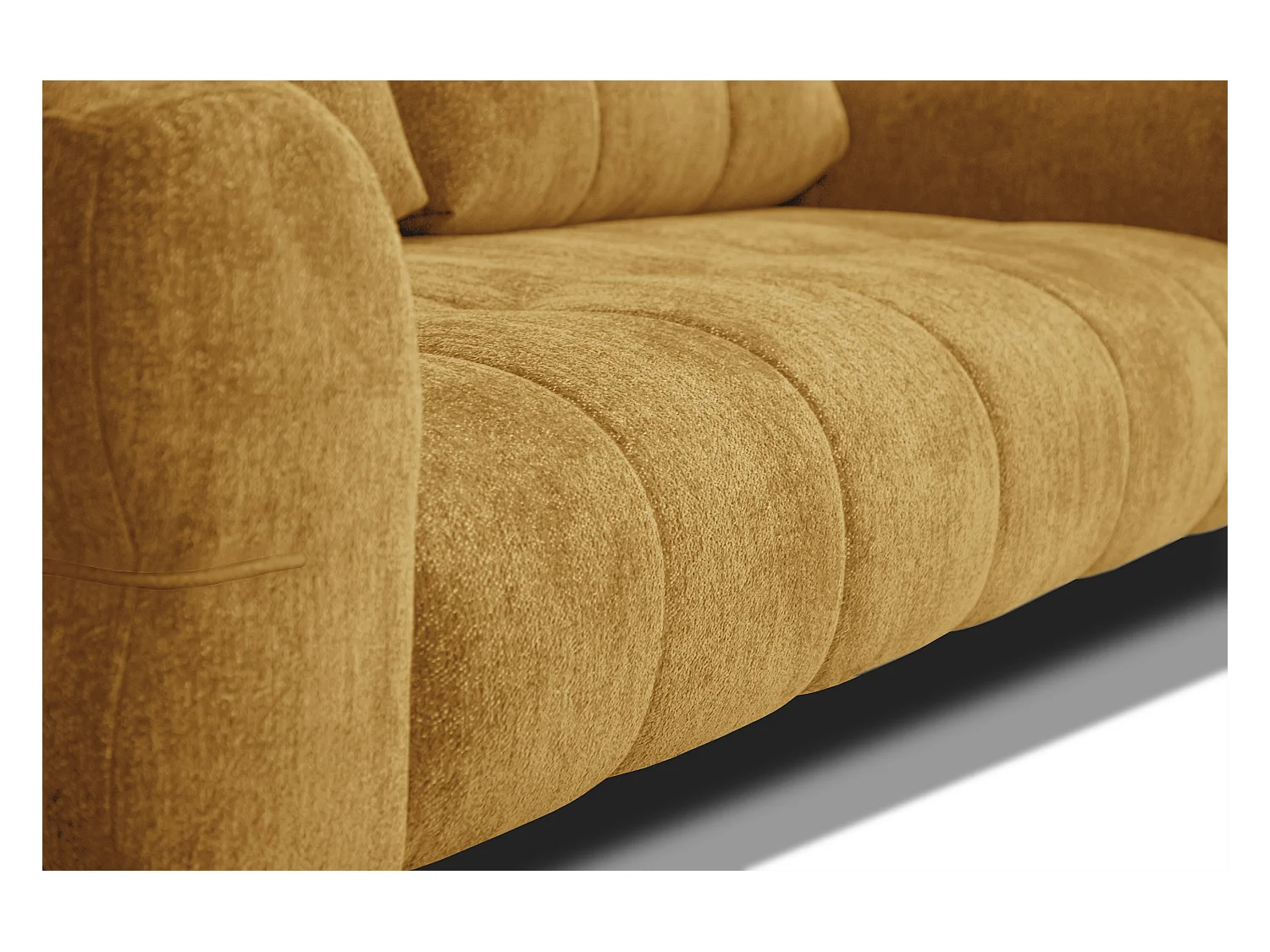 Canapé 3 places SALVINI, tissu miel