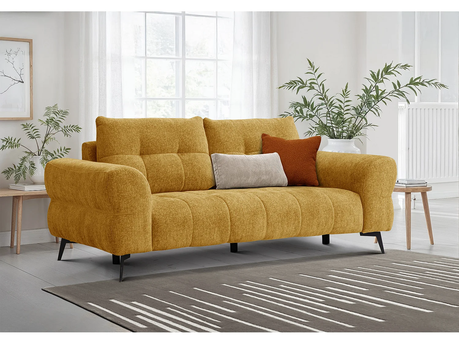 Sofa 3-Sitzer SALVINI, gelb