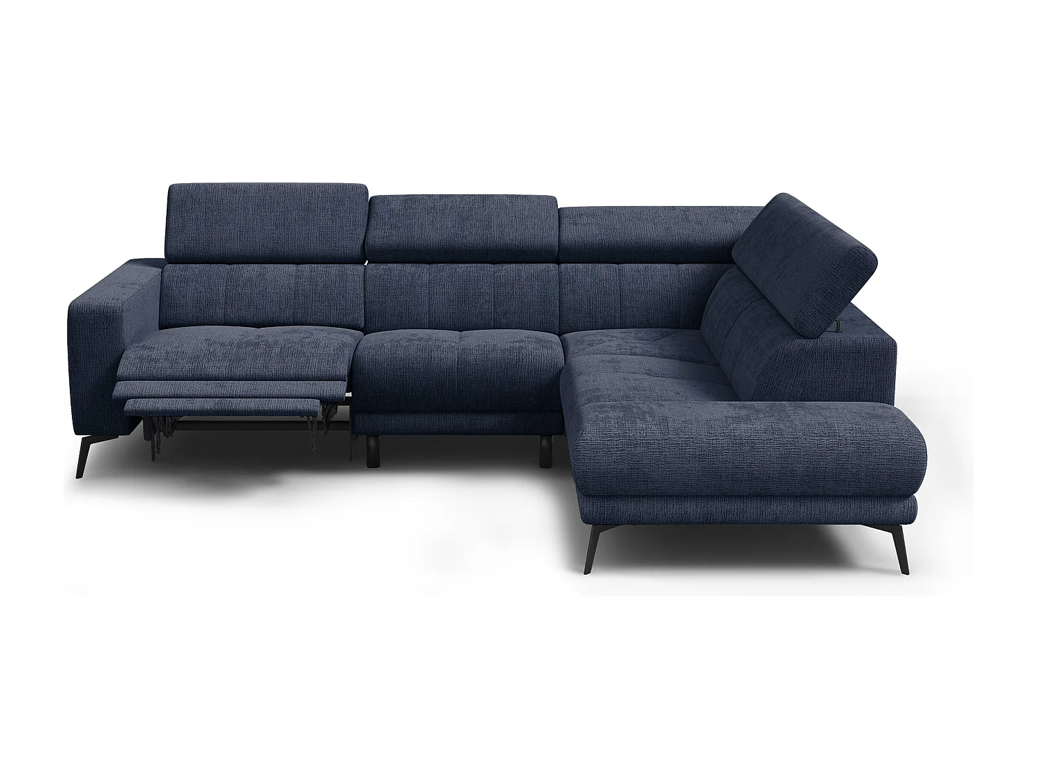 Ecksofa 5-Sitzer MORELLO, marineblau, 1 x Relax Zero Gravity