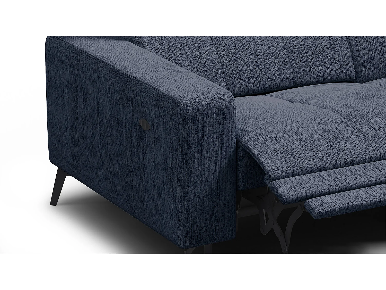 Ecksofa 5-Sitzer MORELLO, marineblau, 1 x Relax Zero Gravity