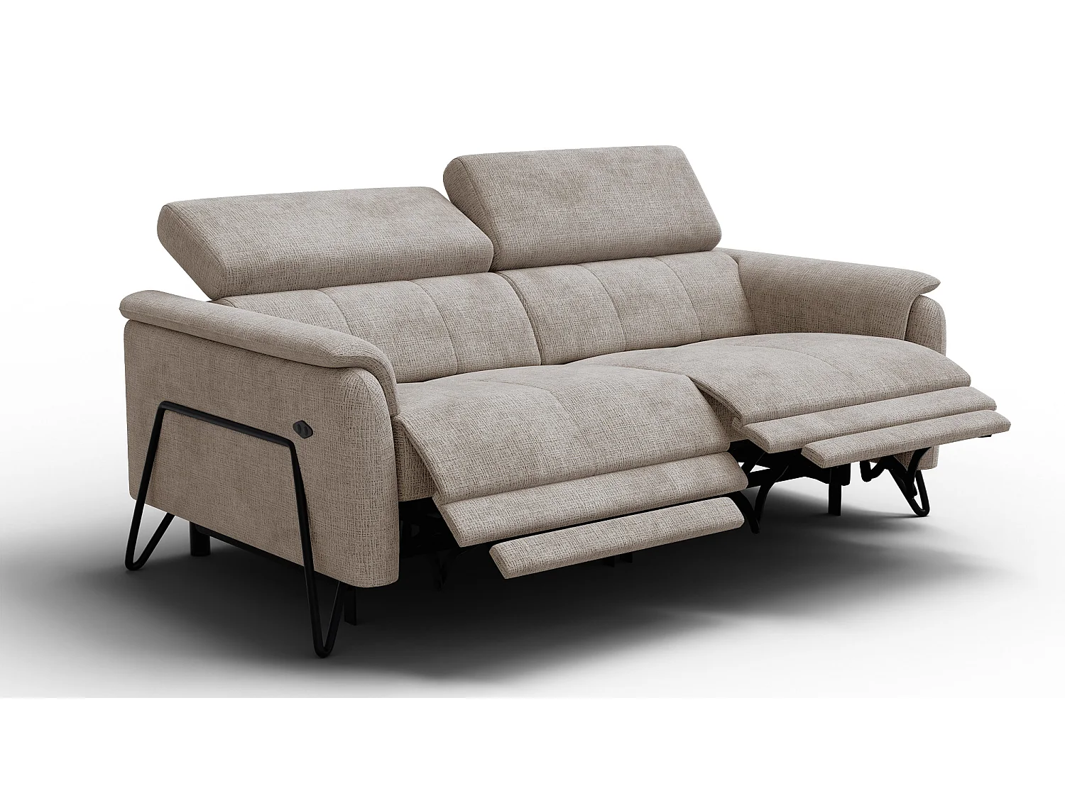 Relaxsofa 3-Sitzer RODEN, beige