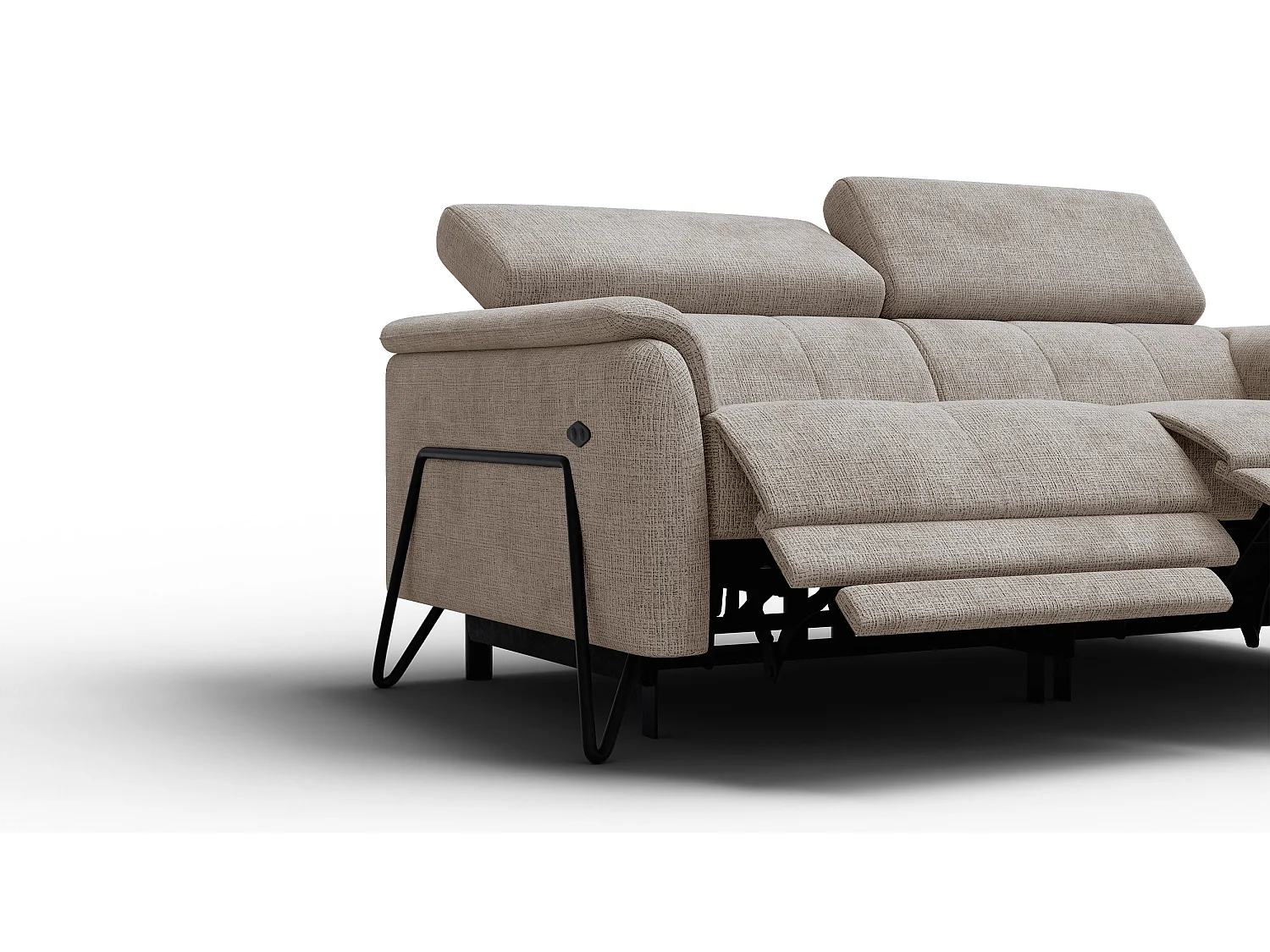 Relaxsofa 3-Sitzer RODEN, beige