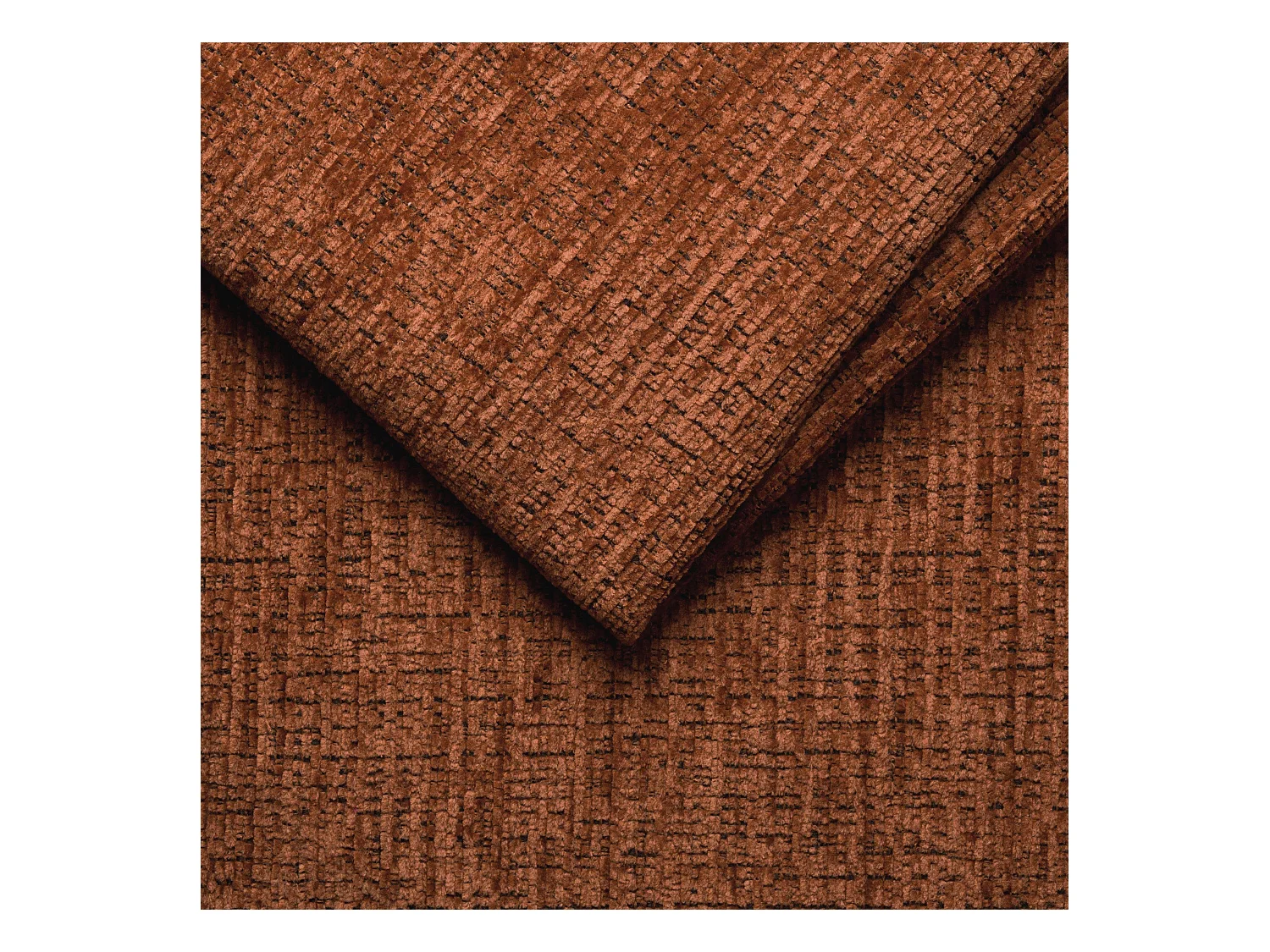 Canapé d'angle 4 places MORELLO avec 1 x Relax Zero Gravity, tissu orange foncé