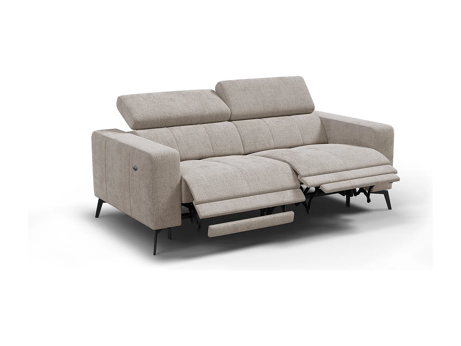 Relaxsofa 3-Sitzer MORELLO, beige, 2 x Relax Zero Gravity
