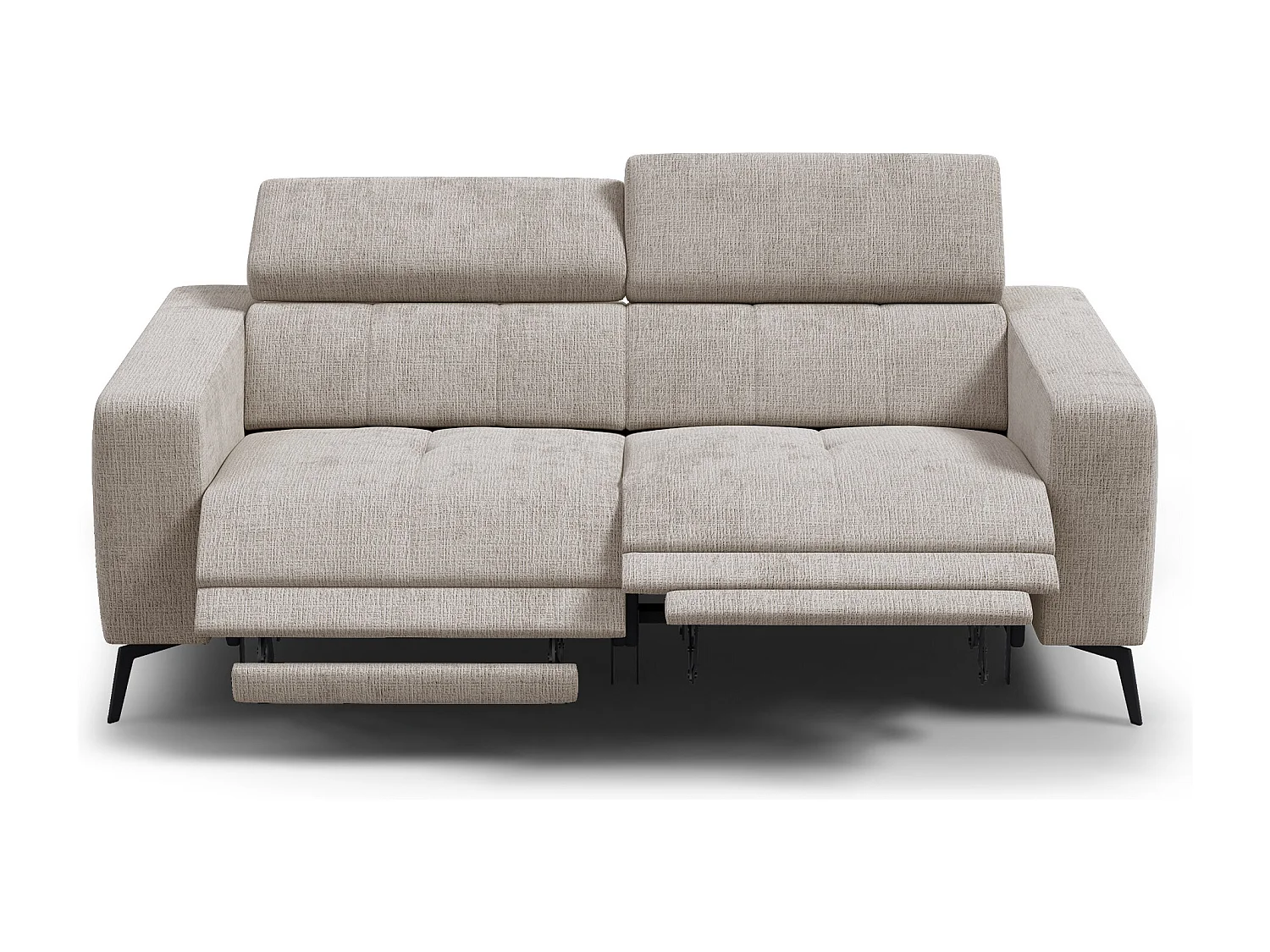 Relaxsofa 3-Sitzer MORELLO, beige, 2 x Relax Zero Gravity