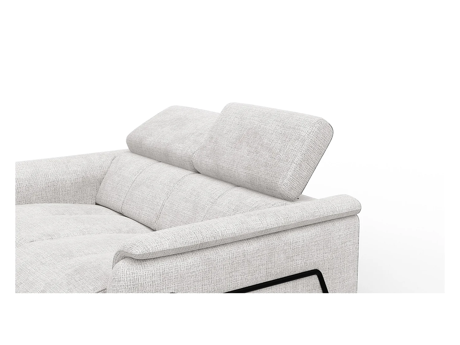 Canapé RODEN 2 places avec 2 Relax, tissu crème