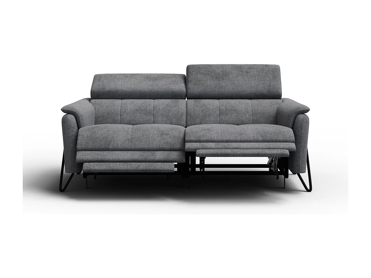 Relaxsofa 3-Sitzer RODEN, dunkelgrau