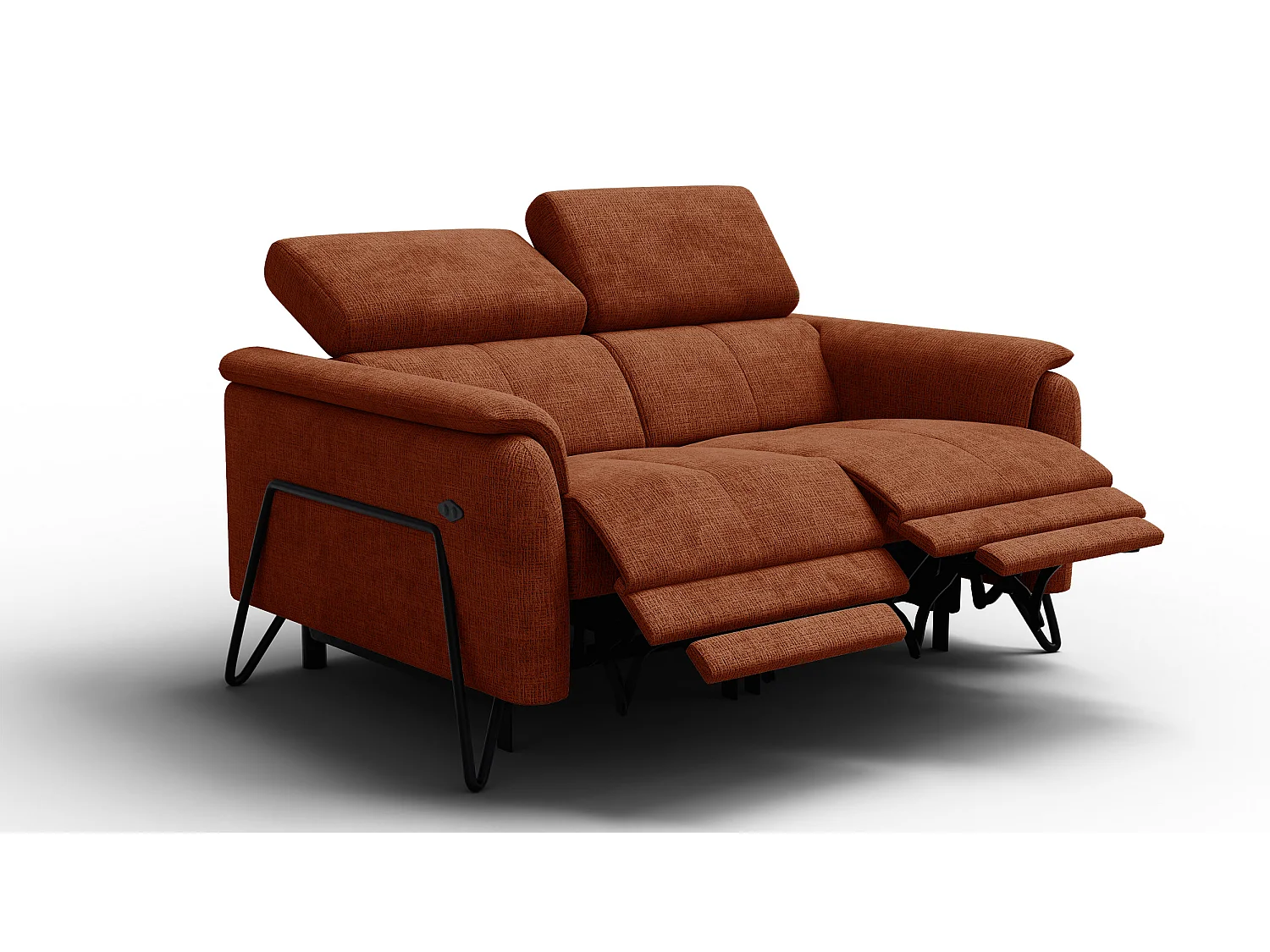 Relaxsofa 2-Sitzer RODEN, rostrot