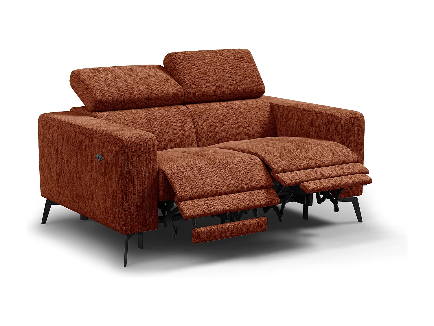 Relaxsofa 2-Sitzer MORELLO, rostrot, 2 x Relax Zero Gravity