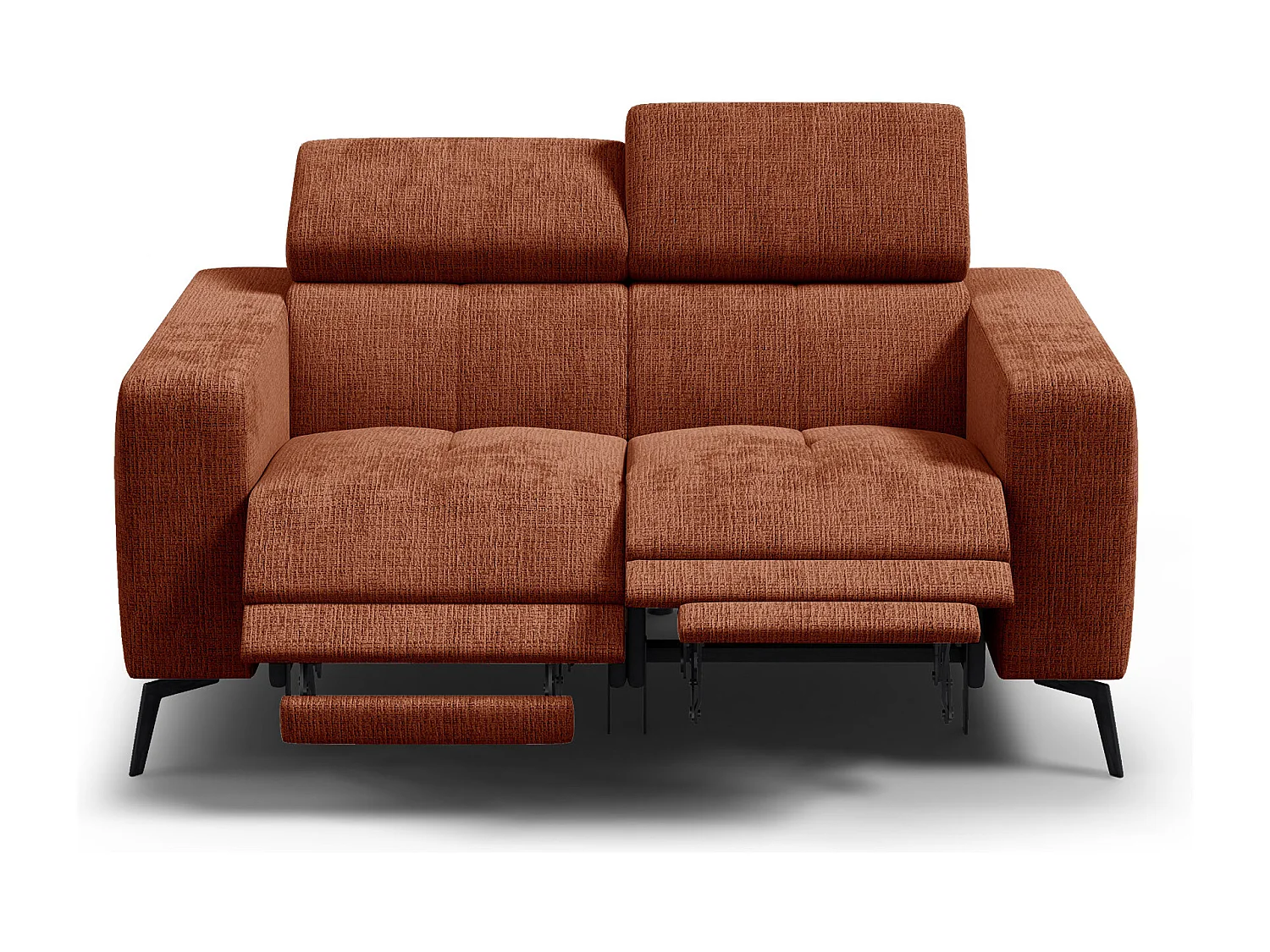 Relaxsofa 2-Sitzer MORELLO, rostrot, 2 x Relax Zero Gravity
