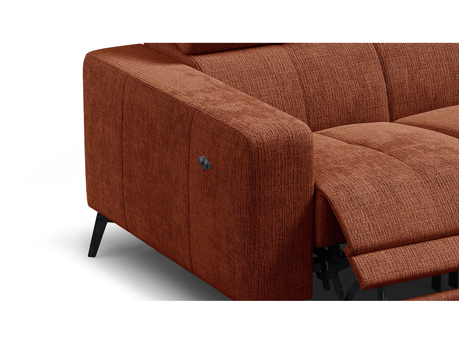 Relaxsofa 2-Sitzer MORELLO, rostrot, 2 x Relax Zero Gravity