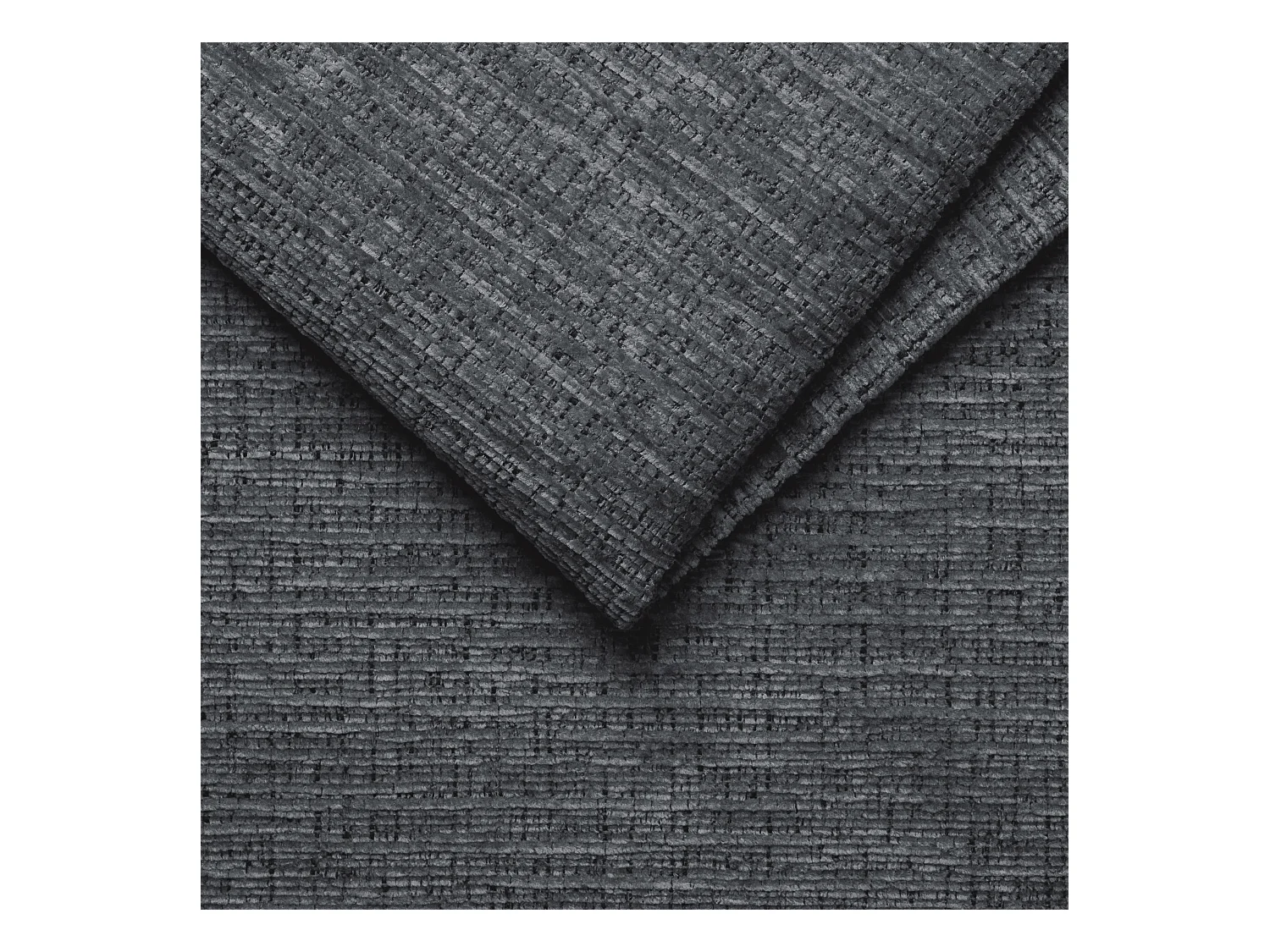 Canapé d'angle 4 places MORELLO avec 1 x Relax Zero Gravity, tissu gris foncé