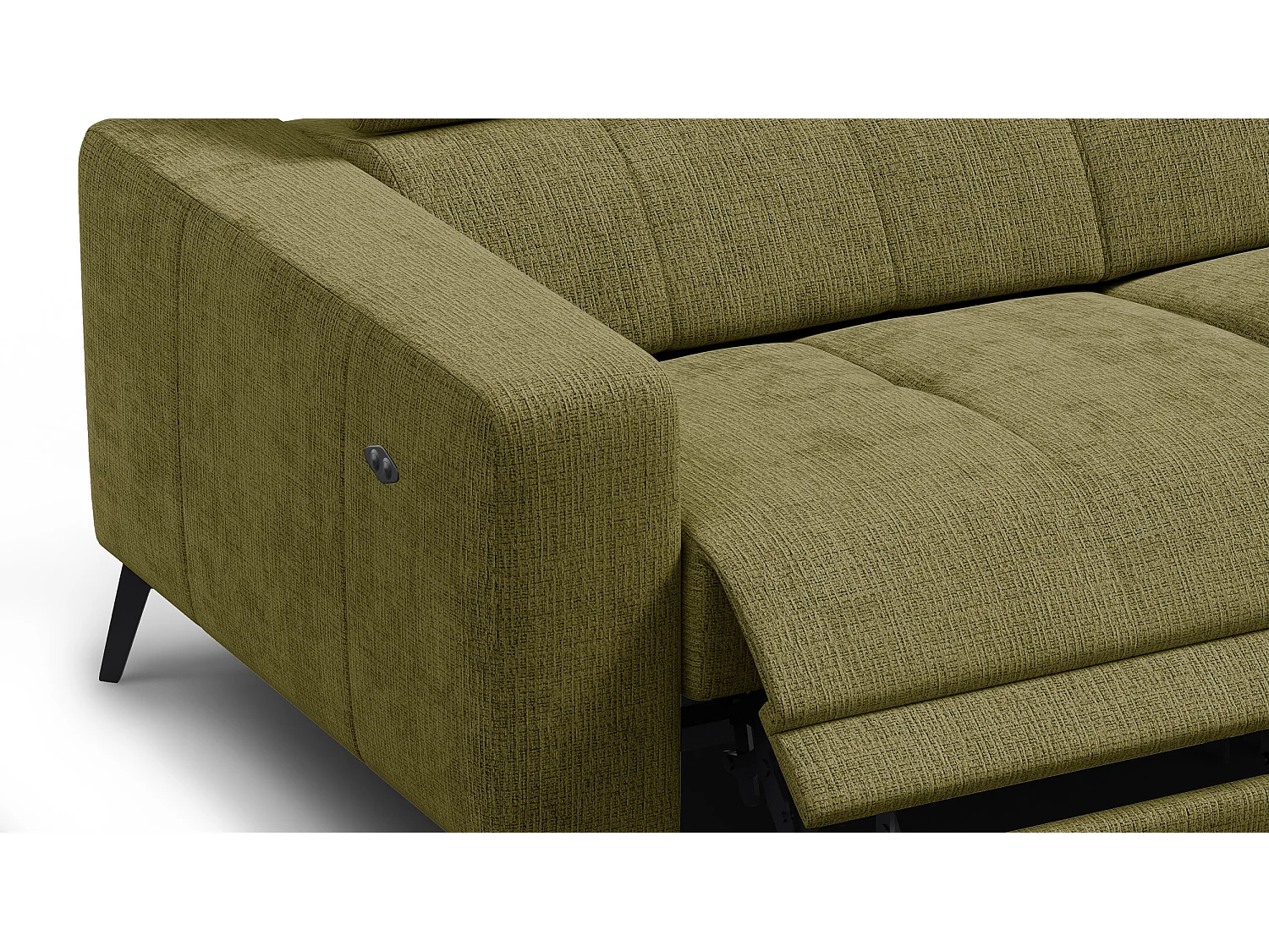Relaxsofa 3-Sitzer MORELLO, olive, 2 x Relax Zero Gravity