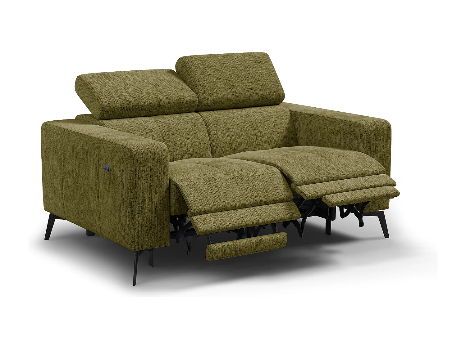 Relaxsofa 2-Sitzer MORELLO, olive, 2 x Relax Zero Gravity