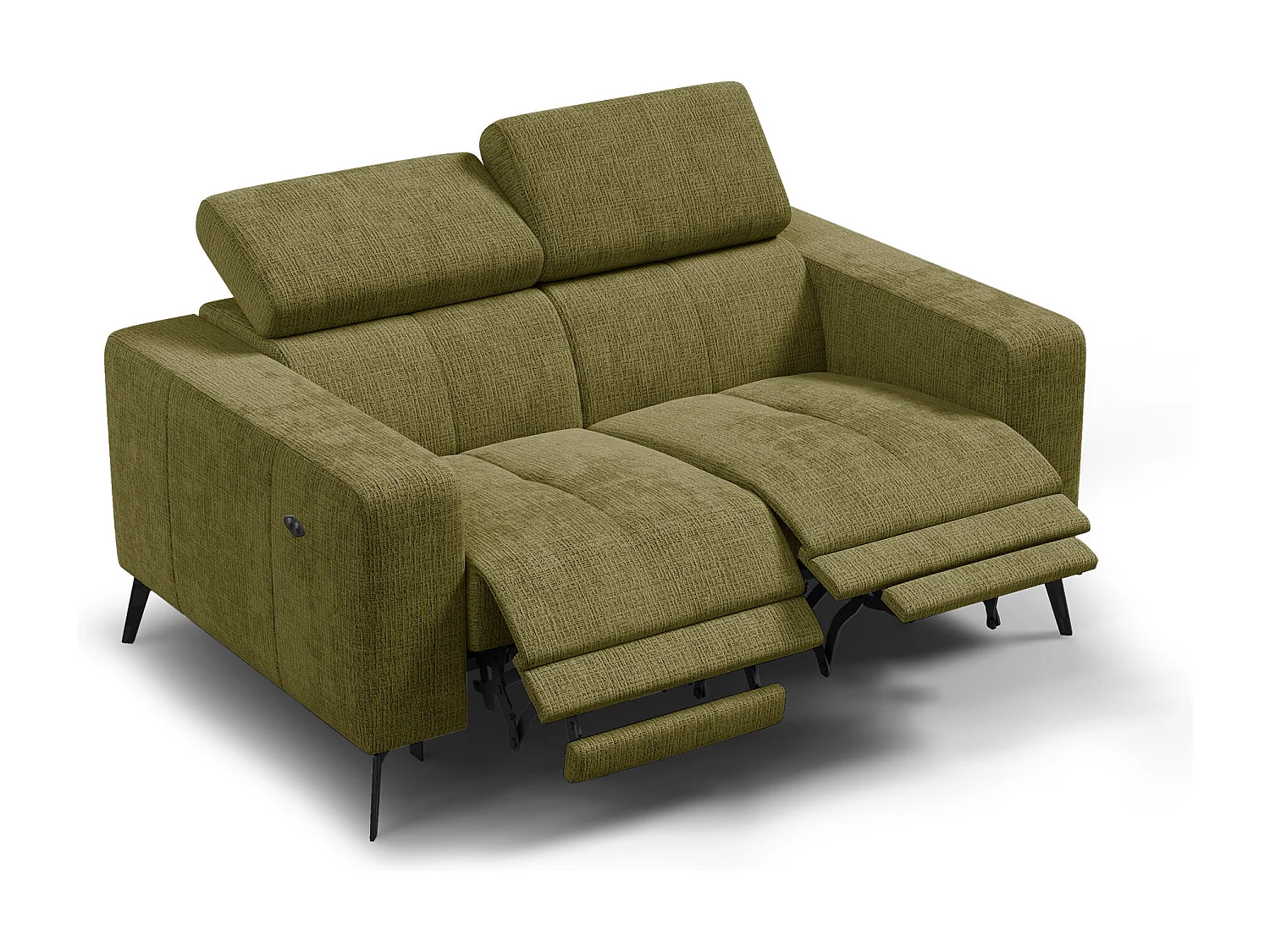 Relaxsofa 2-Sitzer MORELLO, olive, 2 x Relax Zero Gravity