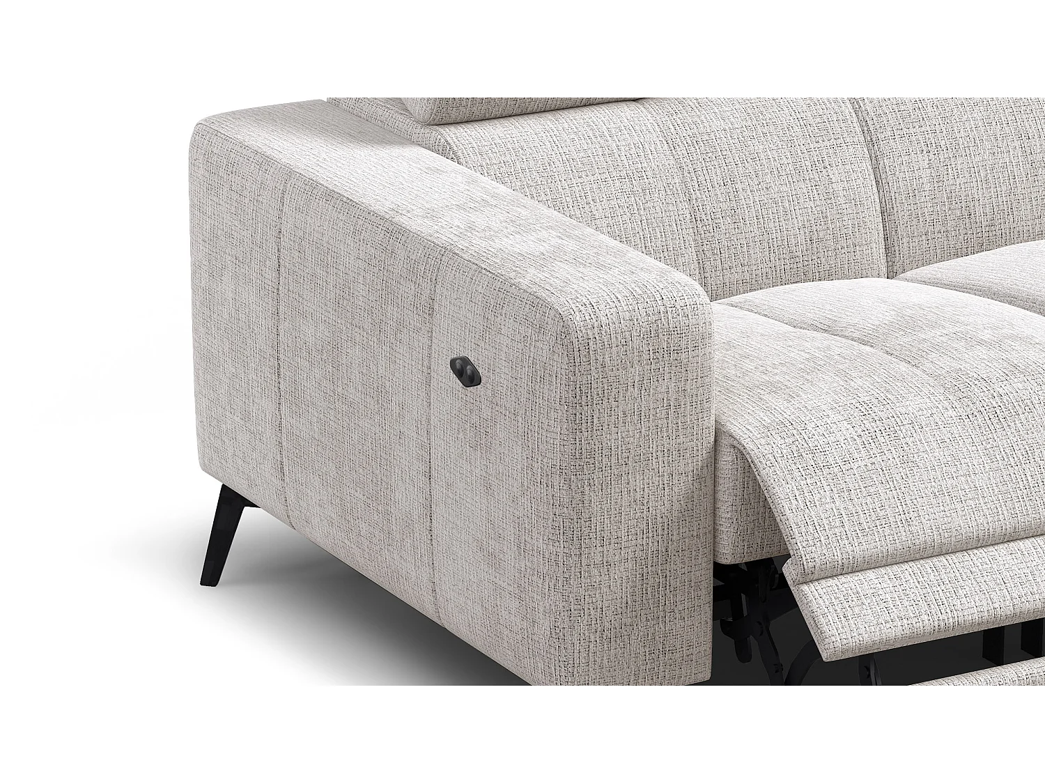 Relaxsofa 2-Sitzer MORELLO, creme, 2 x Relax Zero Gravity