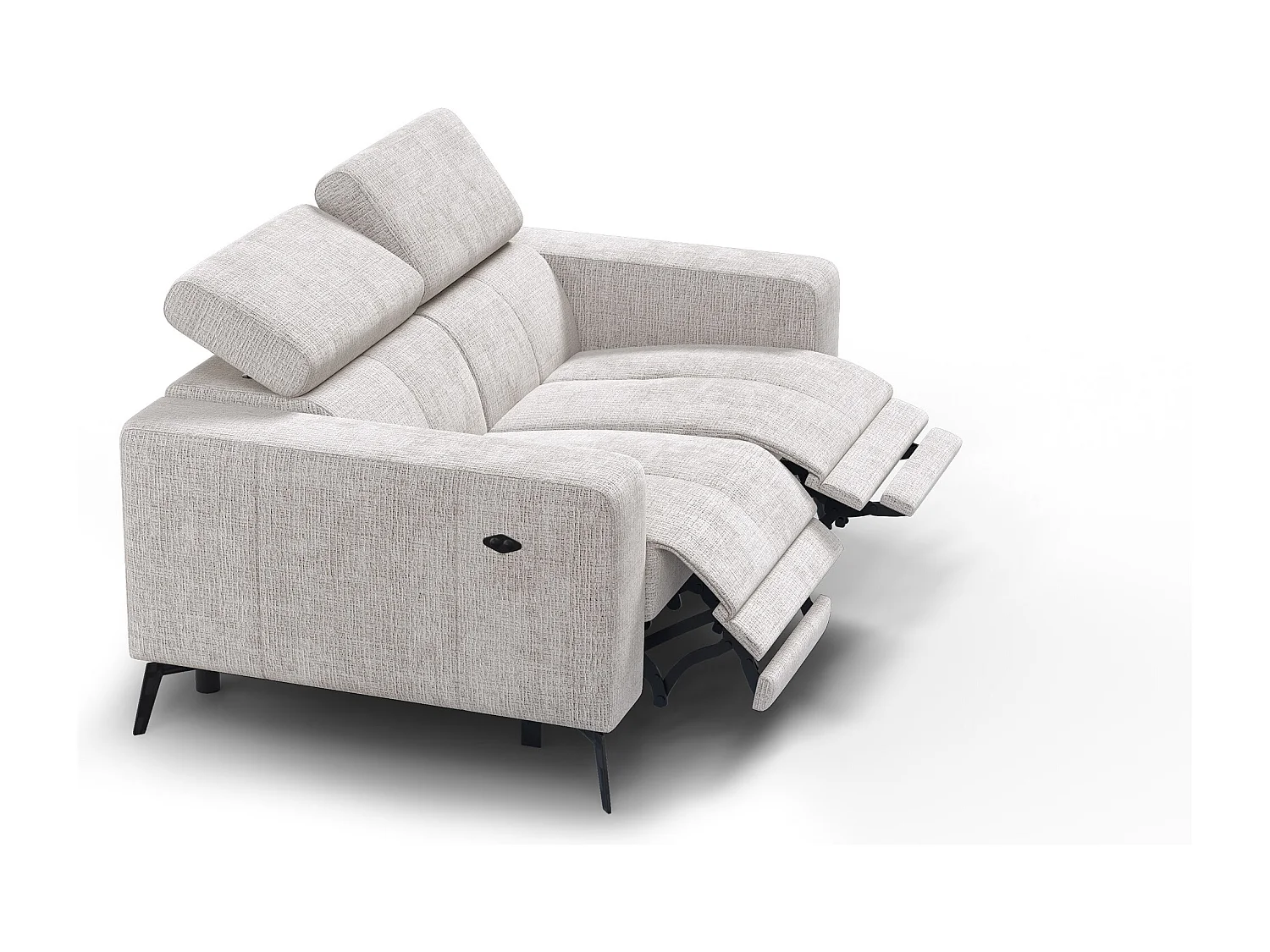 Relaxsofa 2-Sitzer MORELLO, creme, 2 x Relax Zero Gravity