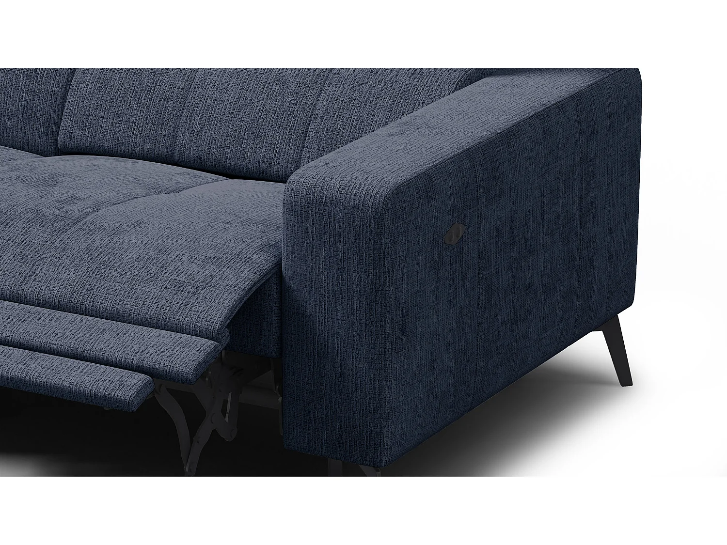 Ecksofa 5-Sitzer MORELLO, marineblau, 1 x Relax Zero Gravity