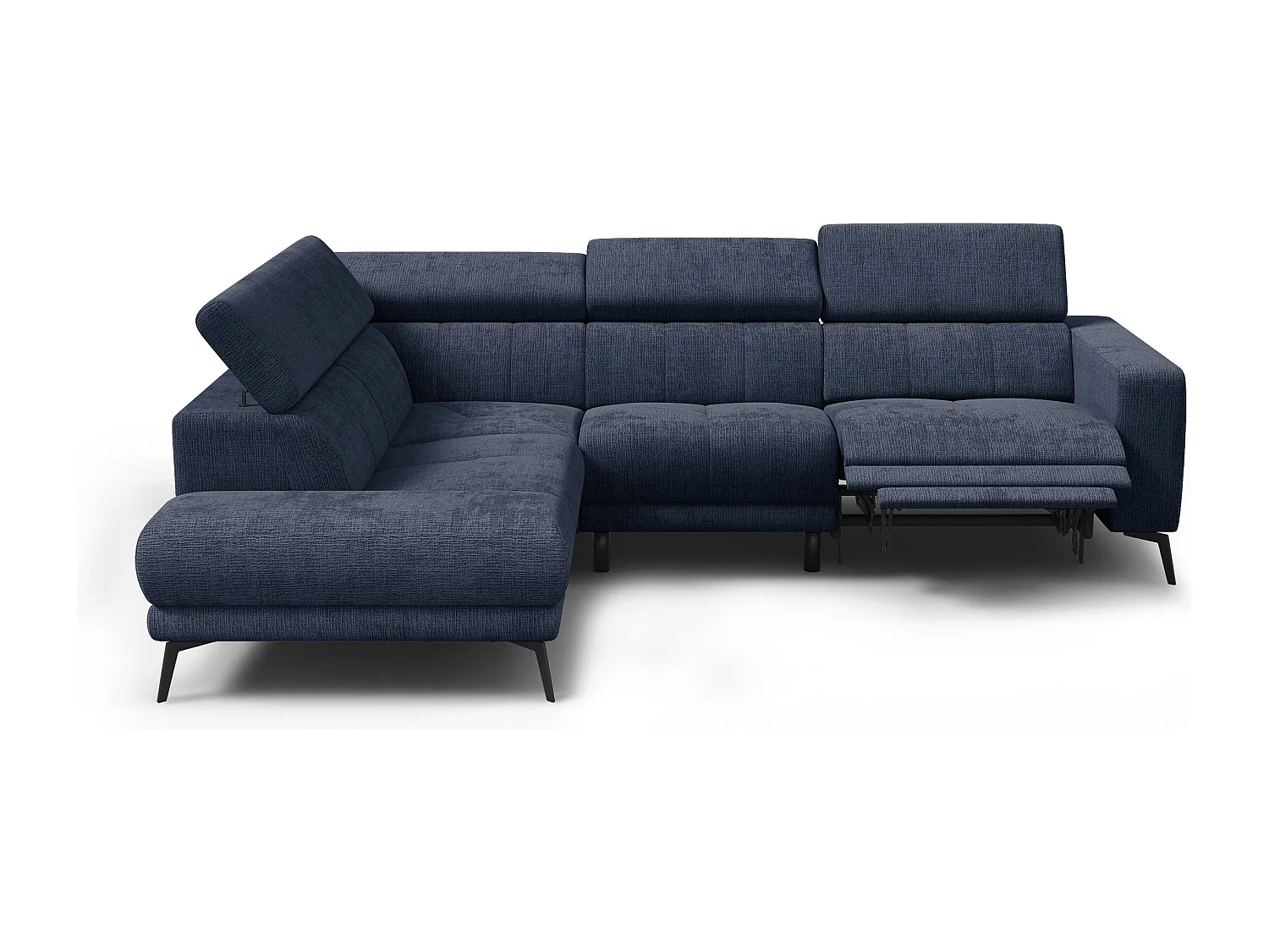 Ecksofa 5-Sitzer MORELLO, marineblau, 1 x Relax Zero Gravity