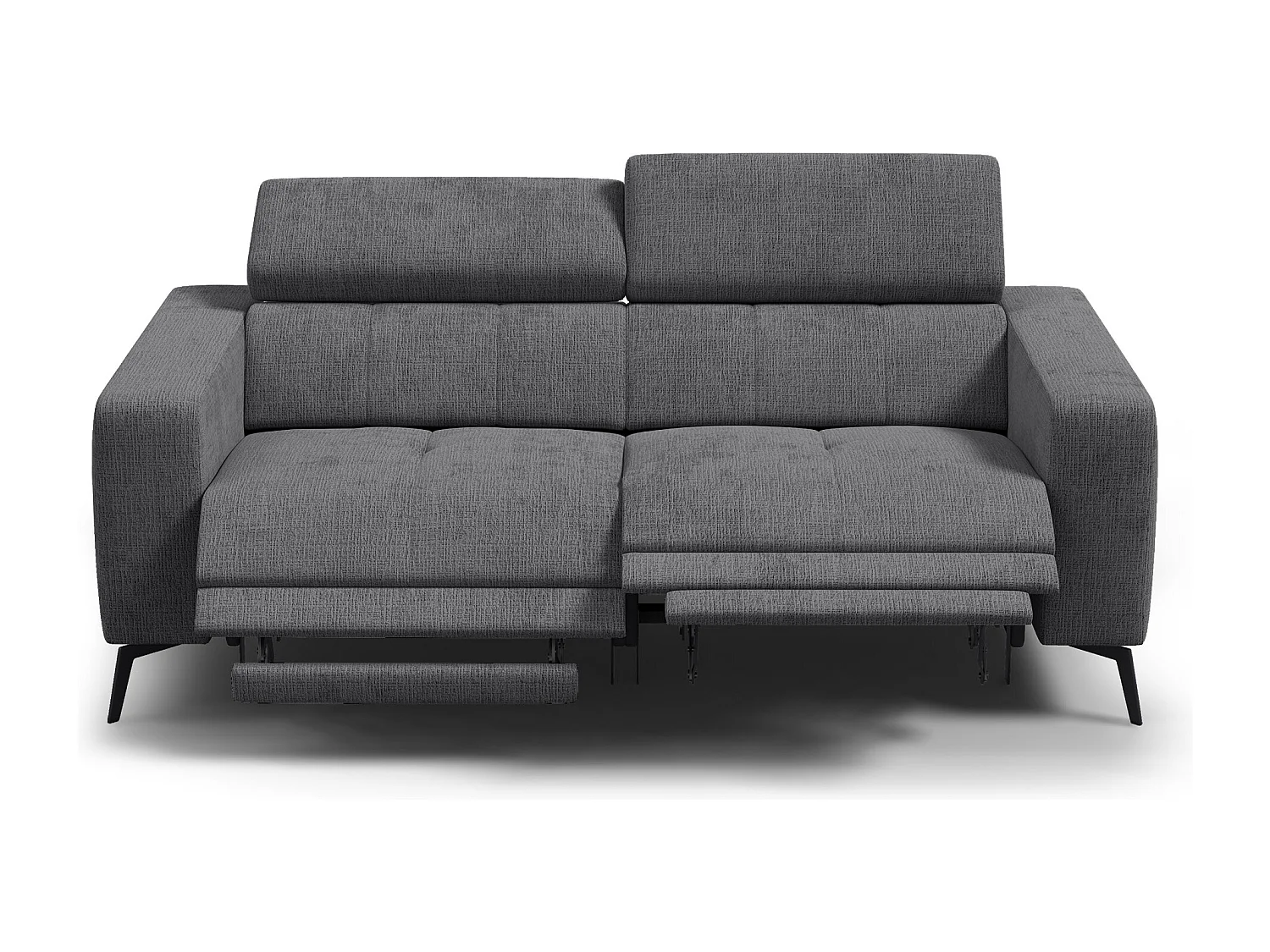 Relaxsofa 3-Sitzer MORELLO, dunkelgrau, 2 x Relax Zero Gravity