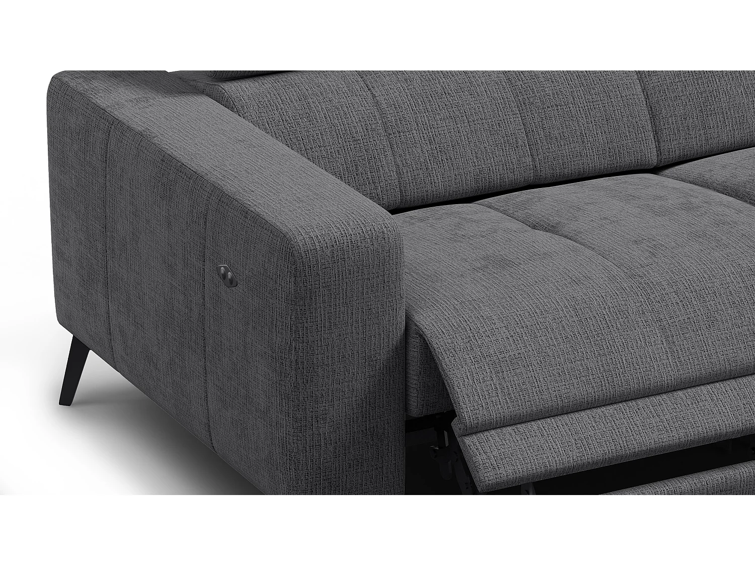 Relaxsofa 3-Sitzer MORELLO, dunkelgrau, 2 x Relax Zero Gravity