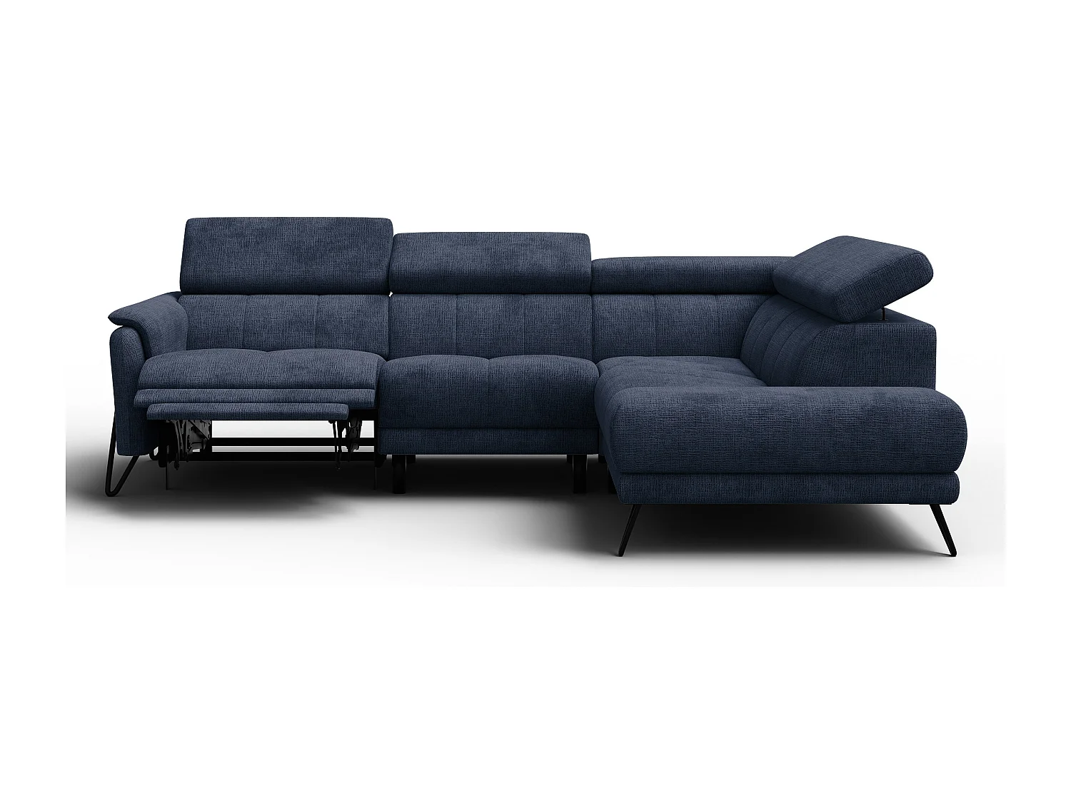 Ecksofa 5-Sitzer mit Relax RODEN, marineblau