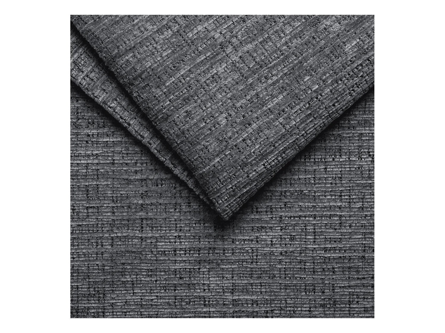 Canapé RODEN 2 places avec 2 Relax, tissu gris foncé