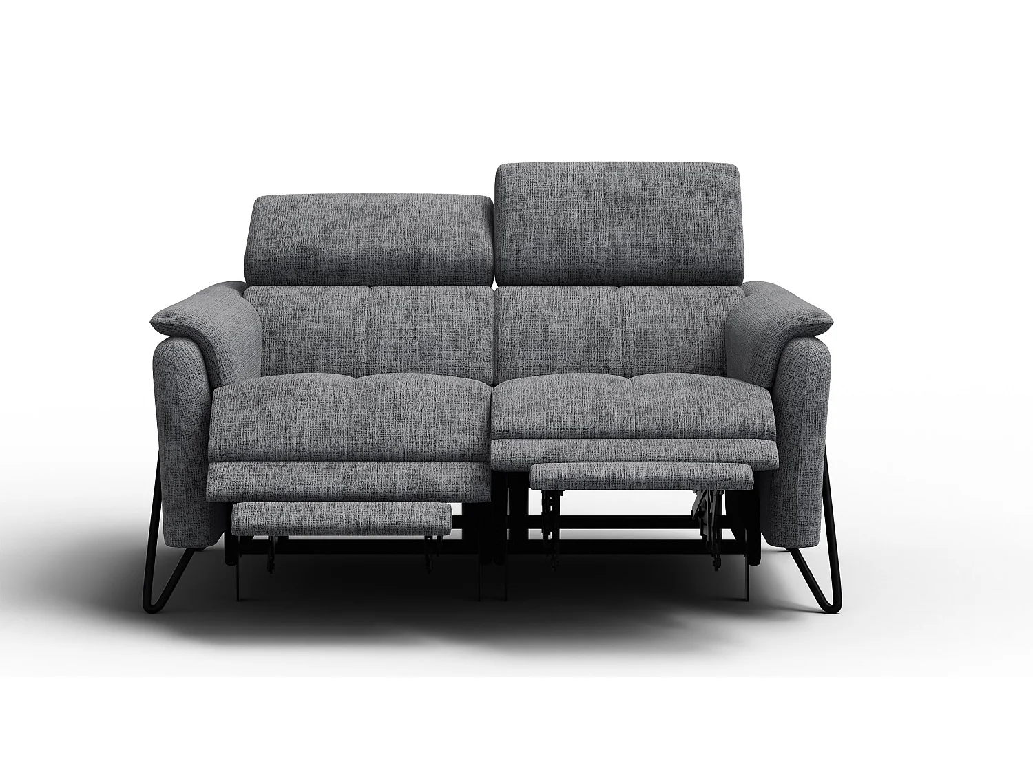 Relaxsofa 2-Sitzer RODEN, dunkelgrau