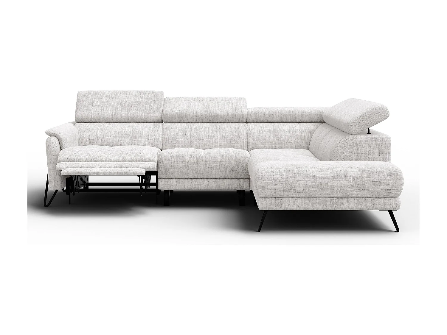 Ecksofa 5-Sitzer mit Relax RODEN, creme