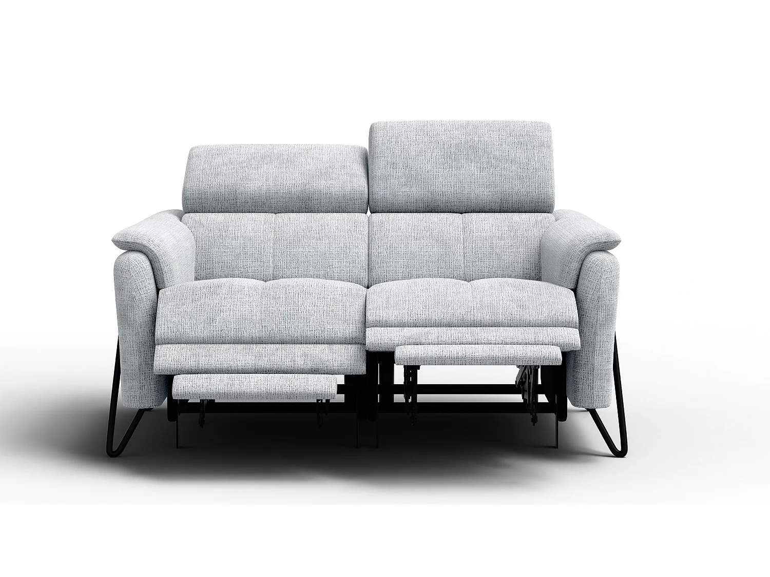 Relaxsofa 2-Sitzer RODEN, hellgrau