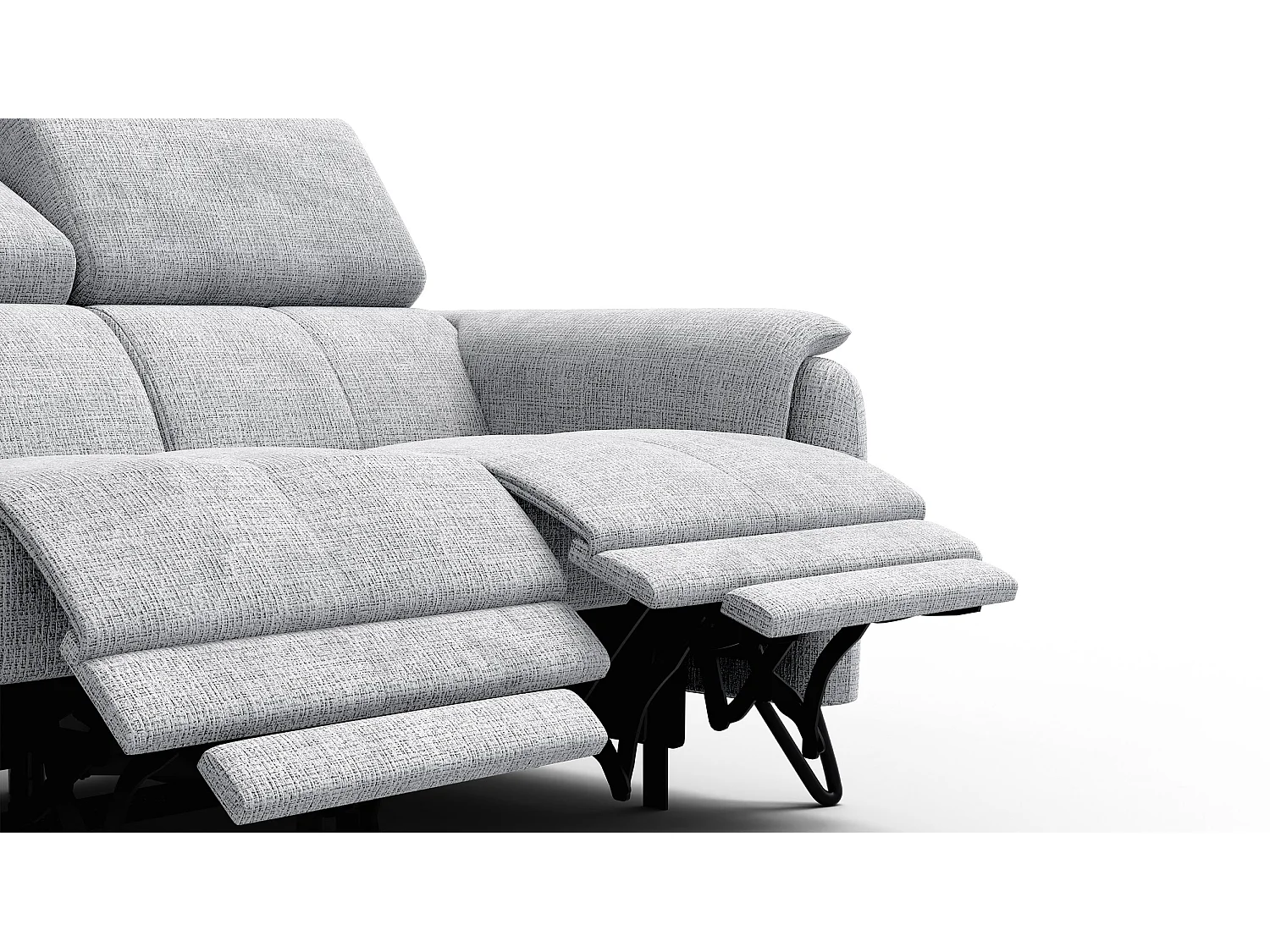 Relaxsofa 2-Sitzer RODEN, hellgrau