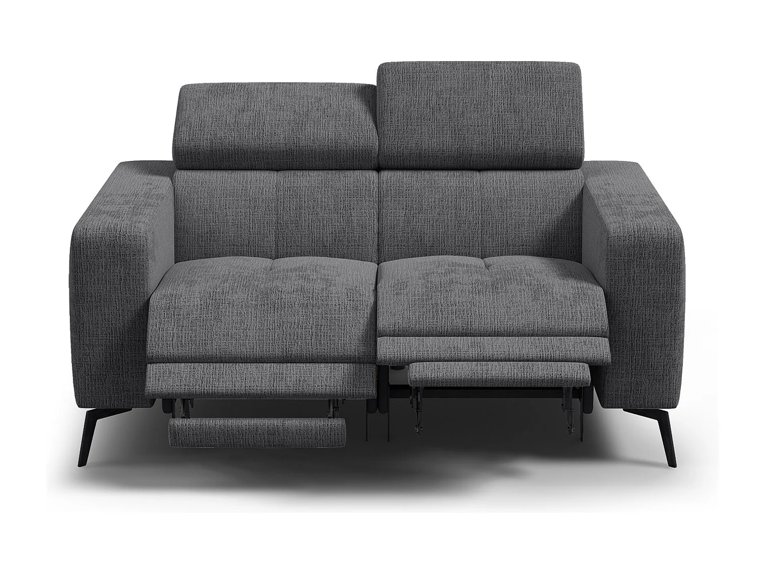 Relaxsofa 2-Sitzer MORELLO, dunkelgrau, 2 x Relax Zero Gravity