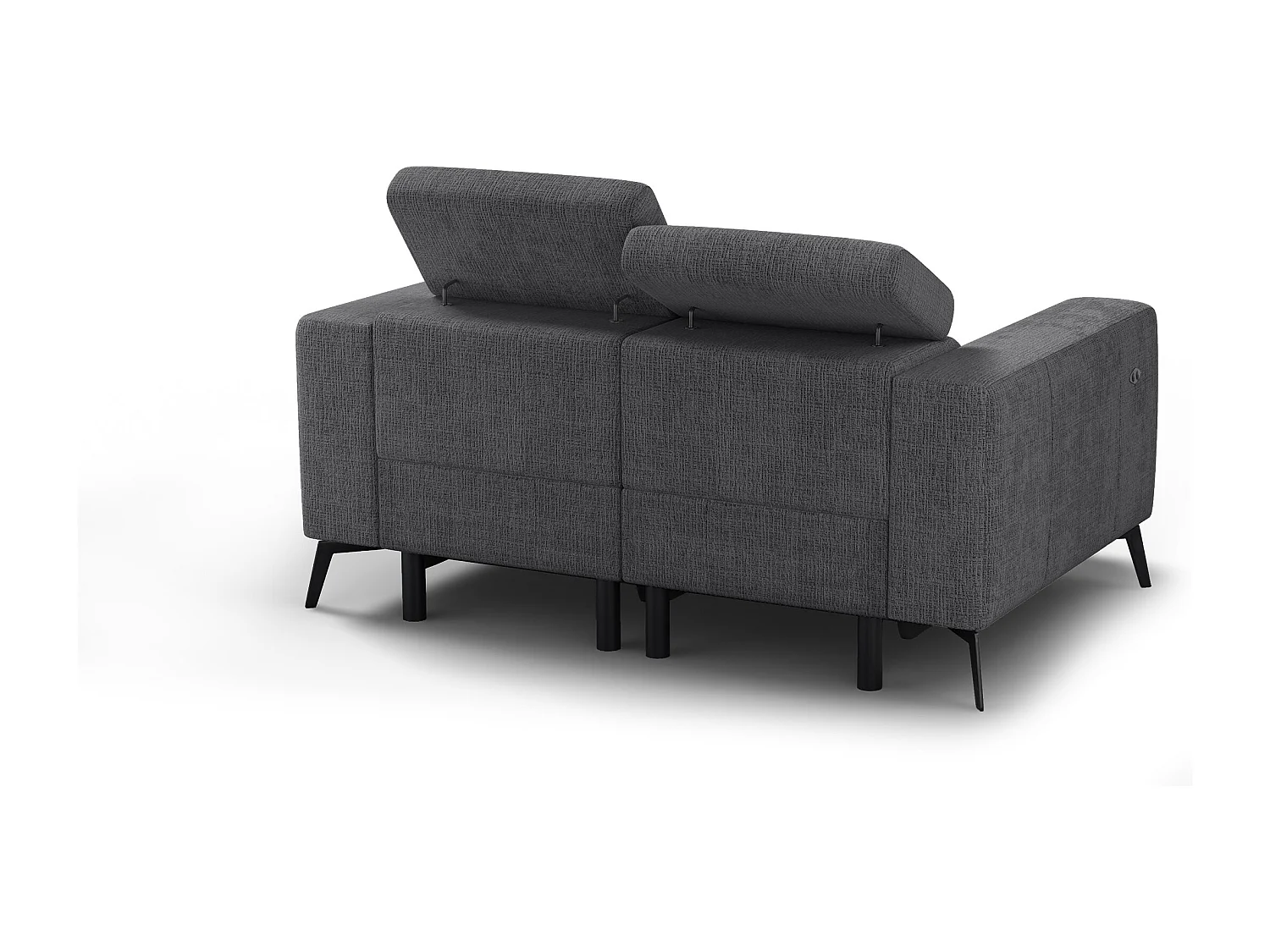 Relaxsofa 2-Sitzer MORELLO, dunkelgrau, 2 x Relax Zero Gravity