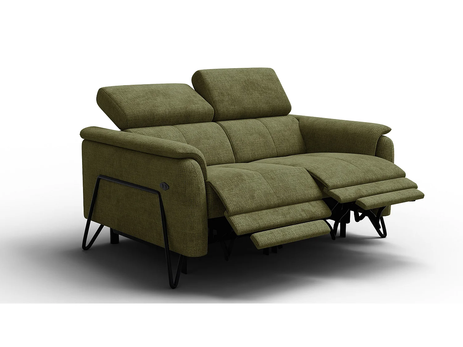 Relaxsofa 2-Sitzer RODEN, olive