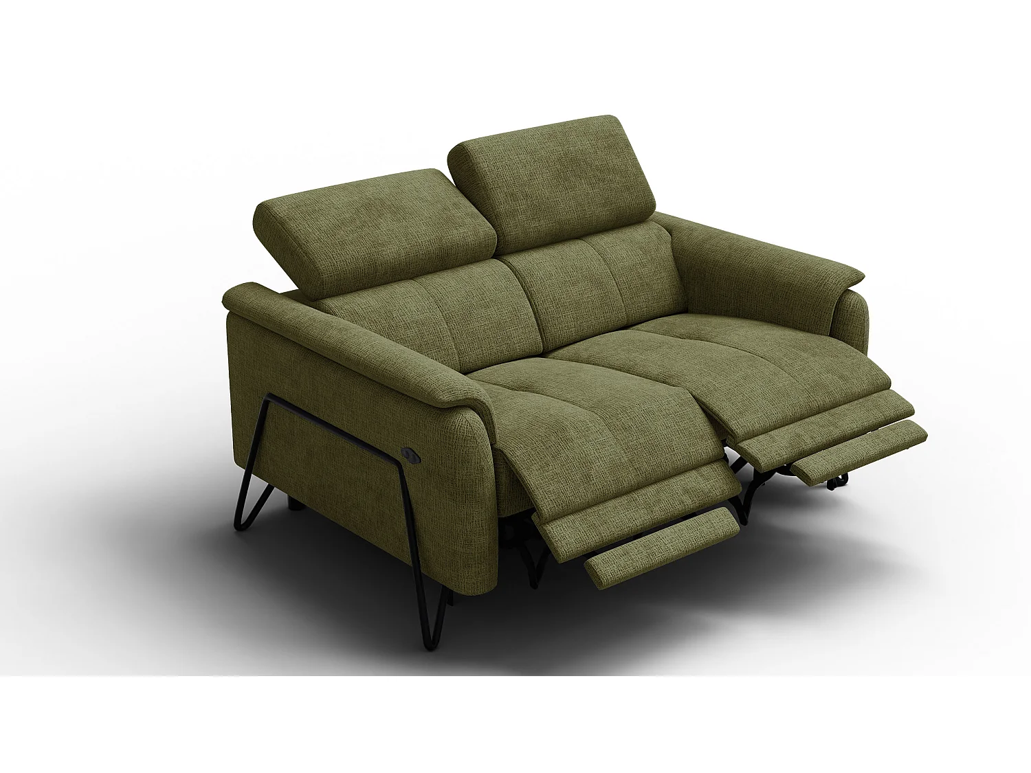Relaxsofa 2-Sitzer RODEN, olive