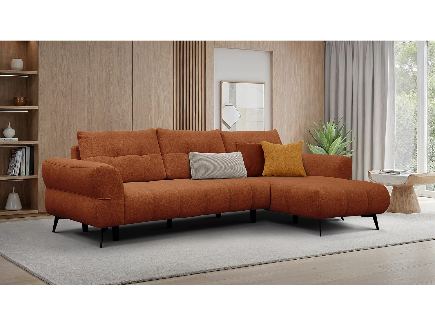 Ecksofa 4-Sitzer SALVINI, orange