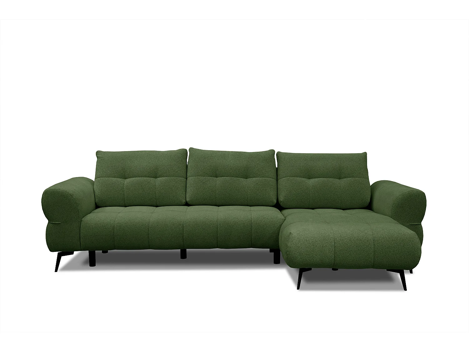 Ecksofa 4-Sitzer SALVINI, dunkelgrün