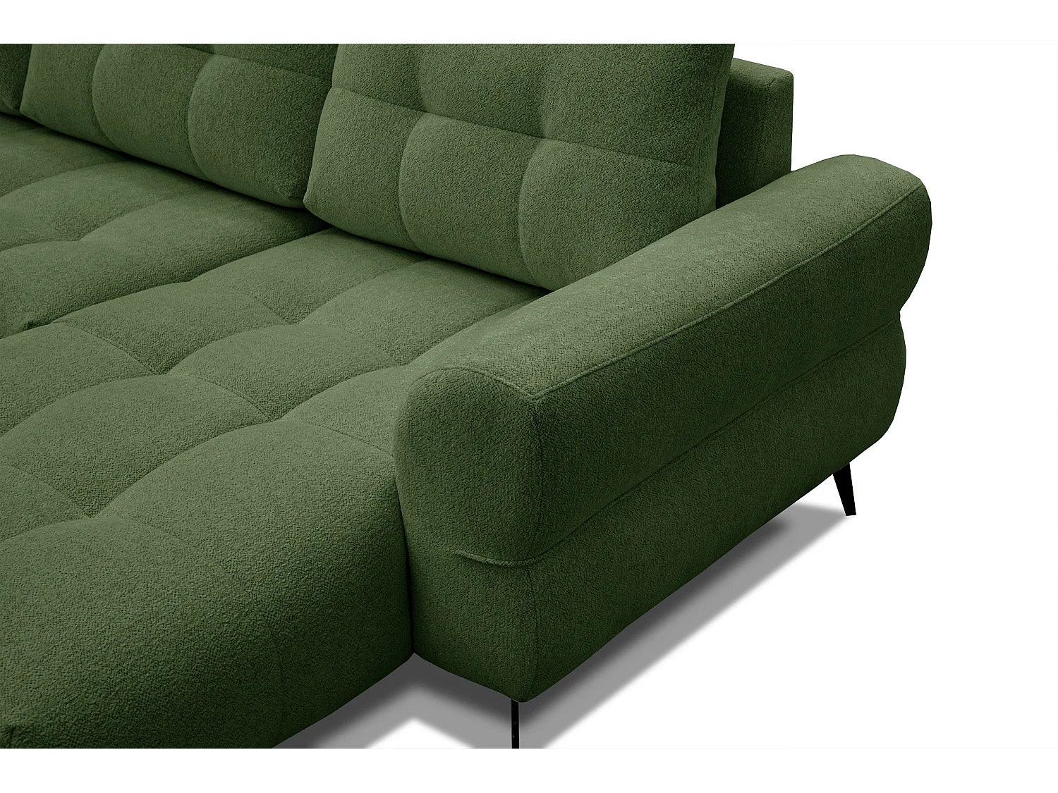 Ecksofa 4-Sitzer SALVINI, dunkelgrün
