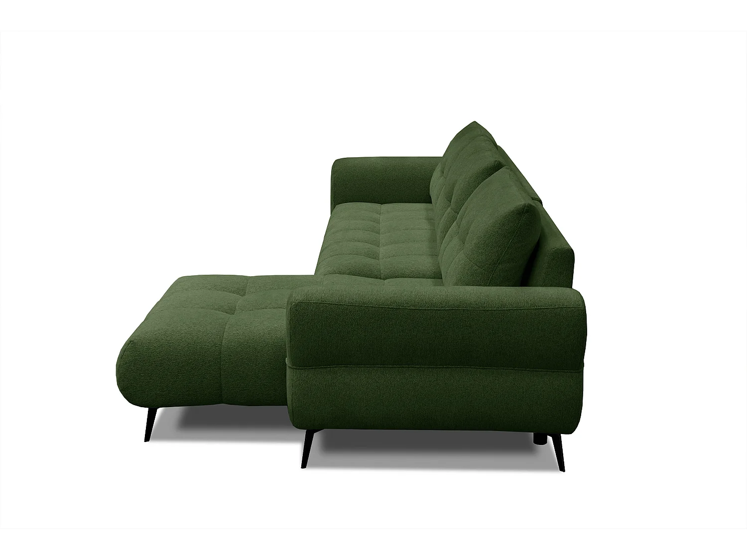 Ecksofa 4-Sitzer SALVINI, dunkelgrün